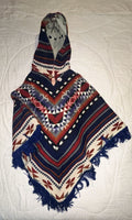 Alpaca Corner Hooded Poncho Diamond Model 50 x 42 Inches