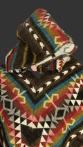 Andino Alpaca Hooded Poncho Diamond Model 50 x 42 Inches