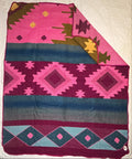 Chacana Fuchsia Soft Baby Alpaca Blanket 39 x 44 Inches